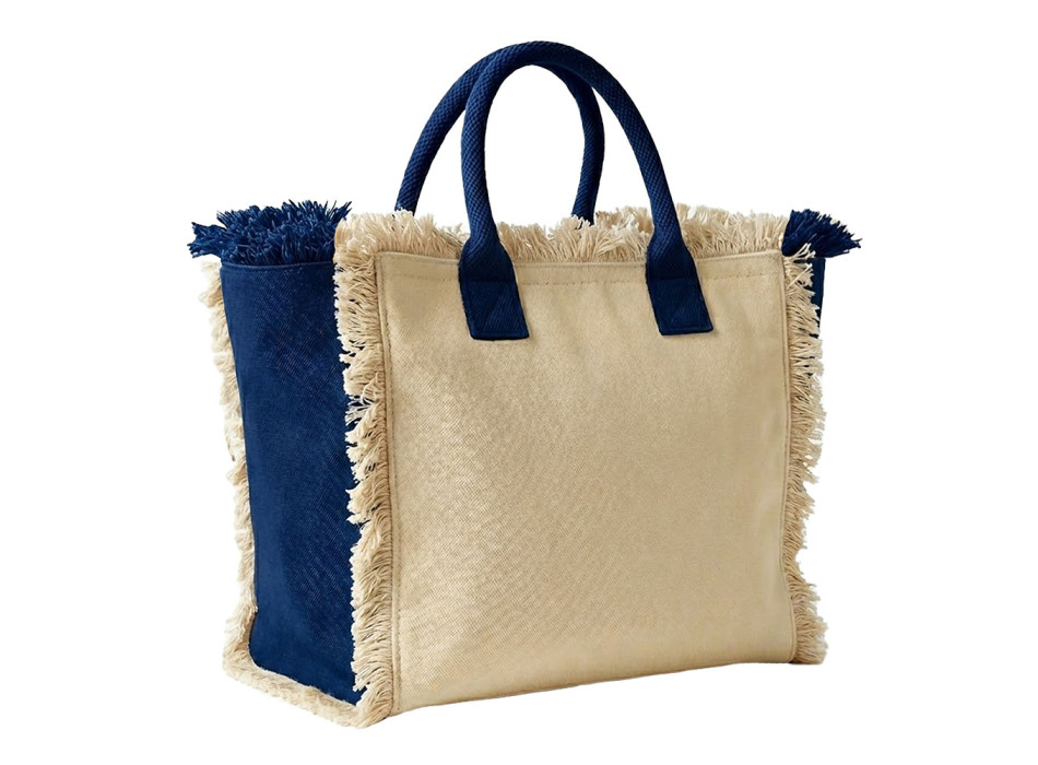 Maxi borsa in cotone da 450 g/m2. Dotata di chiusura a zip e tasca interna Gheddi