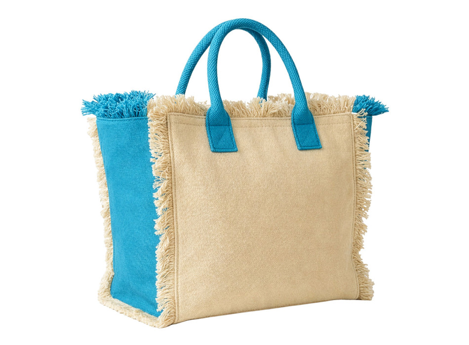 Maxi borsa in cotone da 450 g/m2. Dotata di chiusura a zip e tasca interna Gheddi