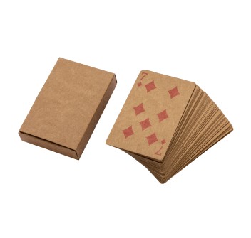 Mazzo di carte da gioco da 54 carte, in scatola singola, in carta riciclata