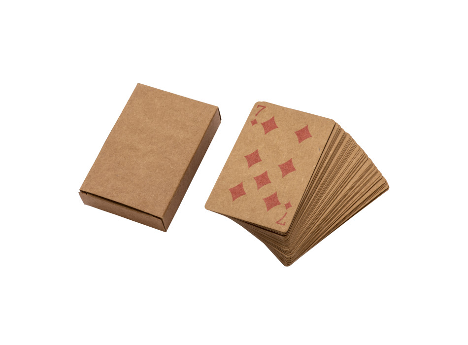 Mazzo di carte da gioco da 54 carte, in scatola singola, in carta riciclata