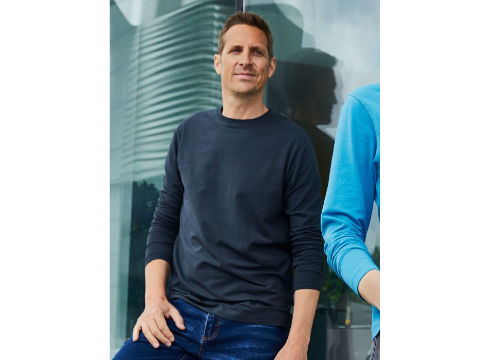 Men's Bio Stretch-Longsleeve Work - Solid