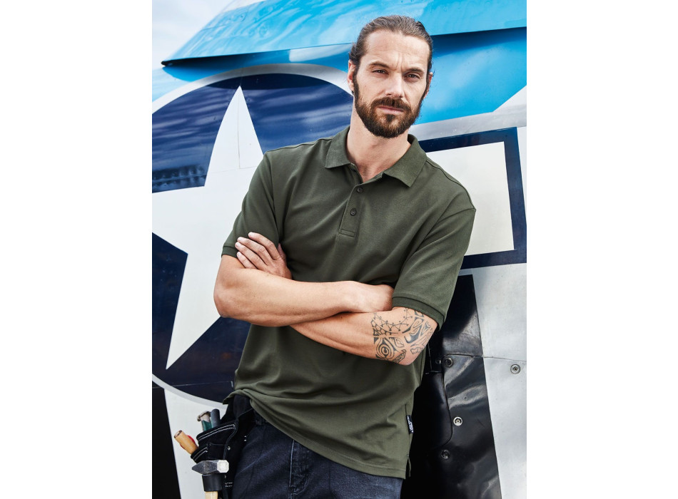 Men's Bio Stretch-Polo Work - Solid Gheddi