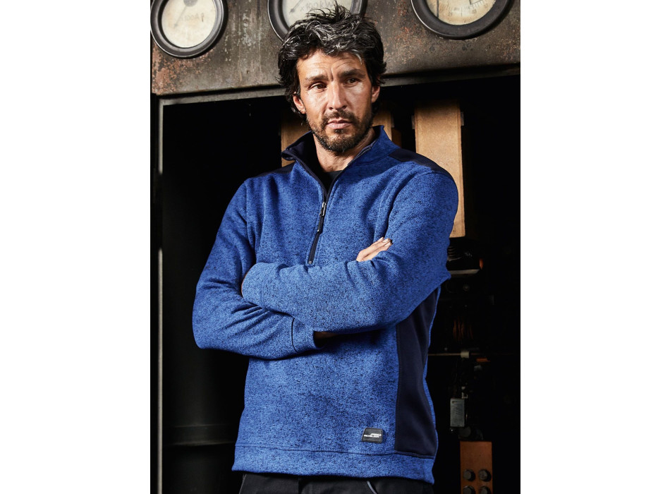 Men's Knitted Workwear Fleece Half-Zip - Strong Gheddi