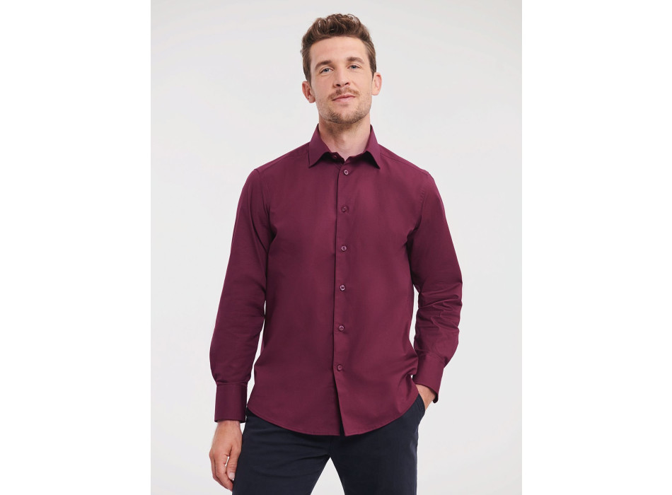 Men's Long Sleeve Easy Care Fitted Shirt