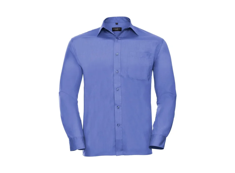 Men's Long Sleeve PolyCotton Poplin Shirt Gheddi