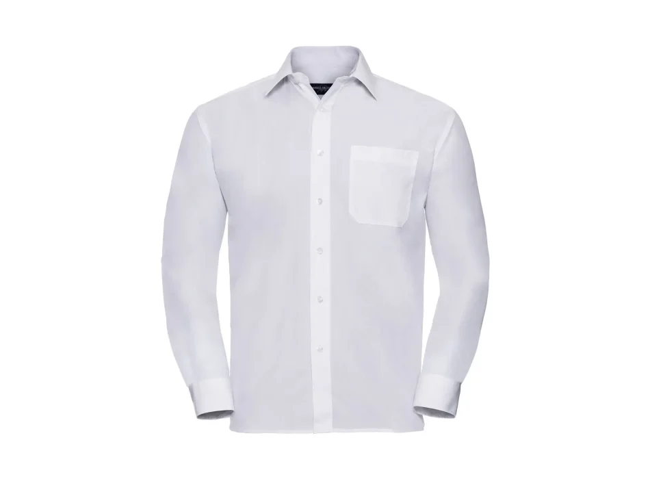 Men's Long Sleeve PolyCotton Poplin Shirt Gheddi