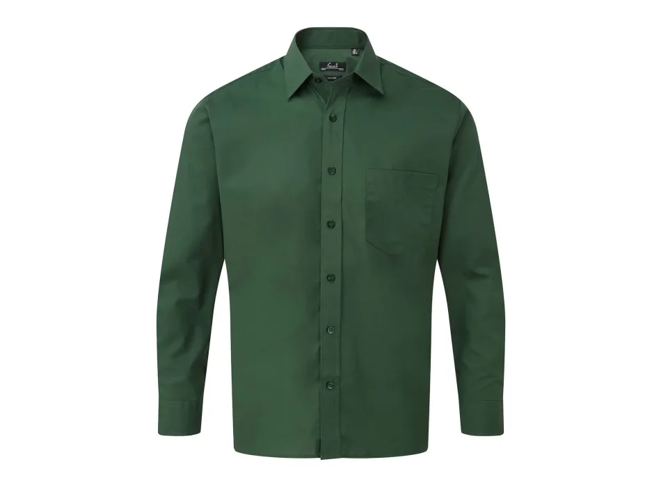Men's Long Sleeve Poplin Shirt Gheddi