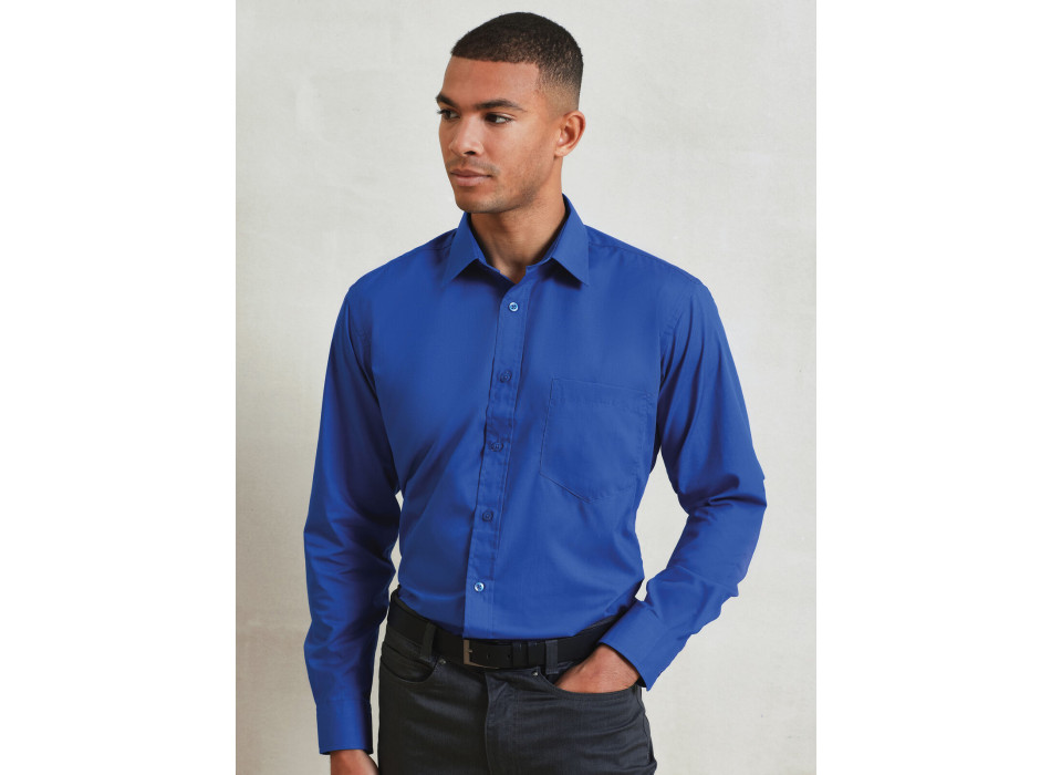 Men's Long Sleeve Poplin Shirt