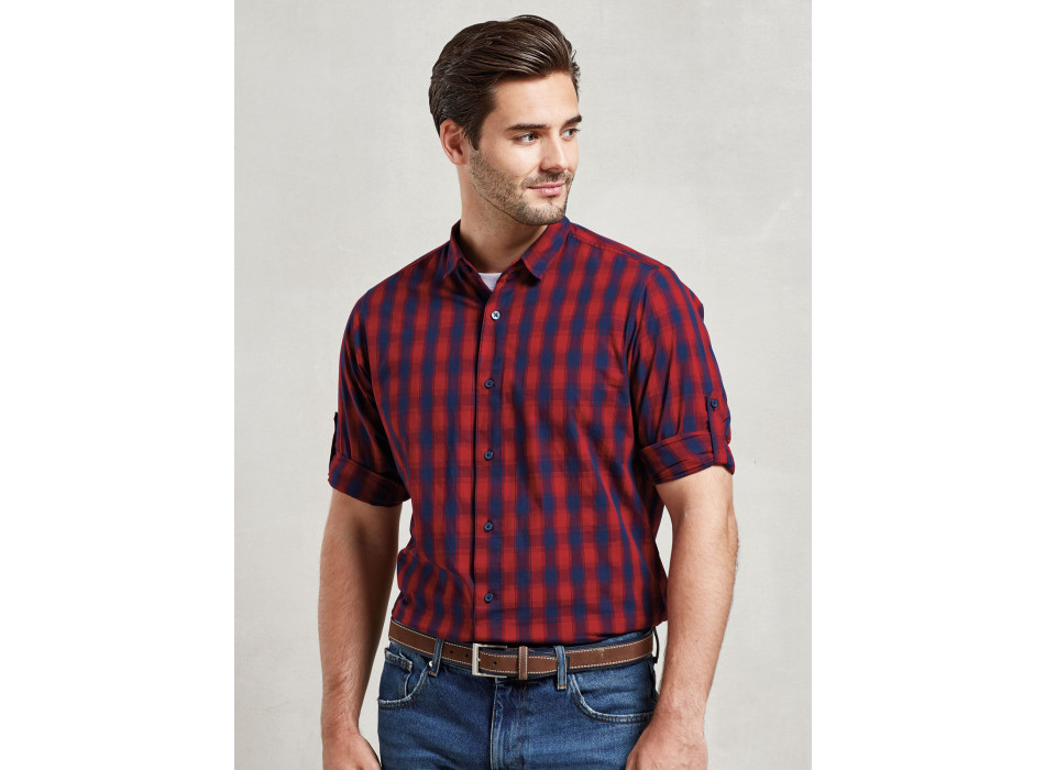 Men's LSL 'Mulligan' Check Cotton Bar Shirt