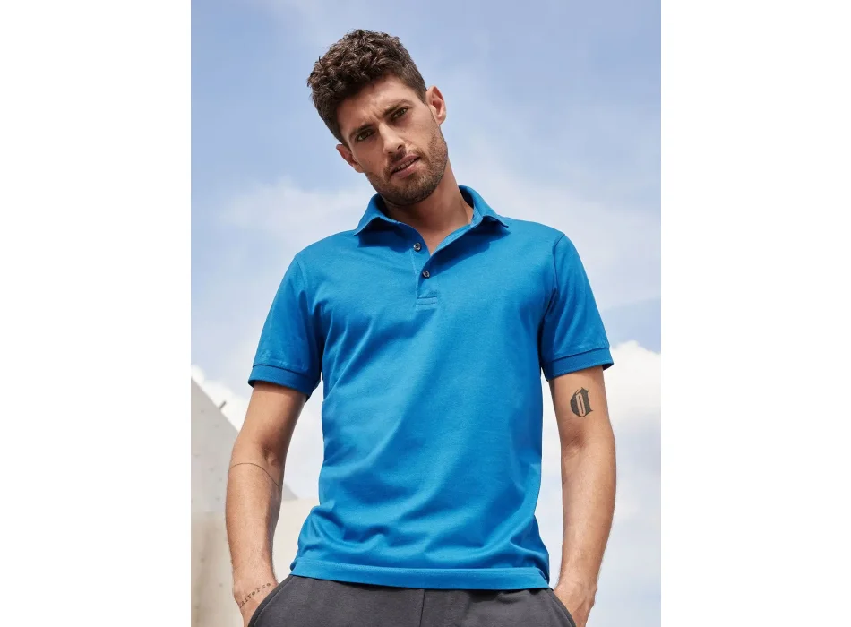 Men's Mercerised Polo Slim Fit Gheddi
