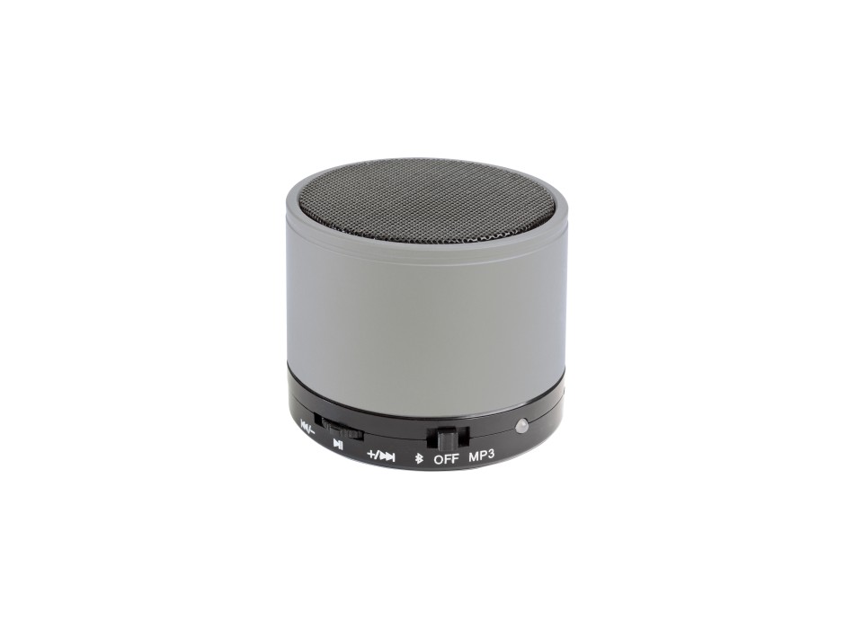 Mini altoparlante Bluetooth V 3.0 cilindrico in metallo con microfono