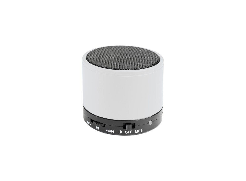 Mini altoparlante Bluetooth V 3.0 cilindrico in metallo con microfono