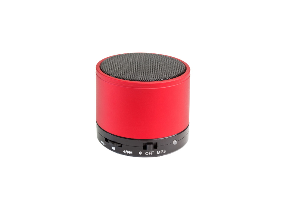 Mini altoparlante Bluetooth V 3.0 cilindrico in metallo con microfono