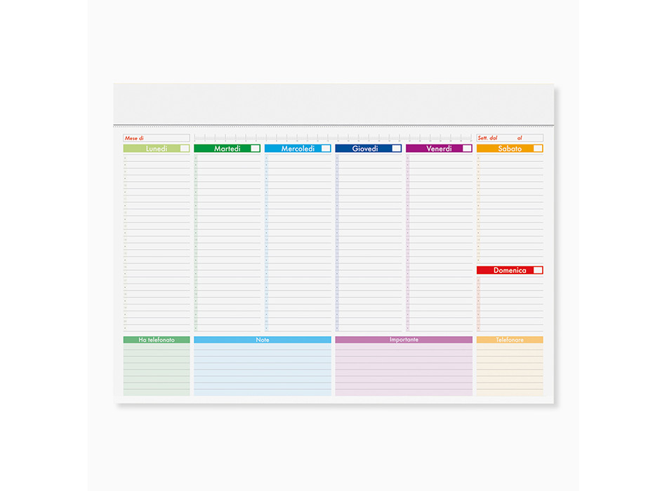 MINI PLANNING MULTICOLOR