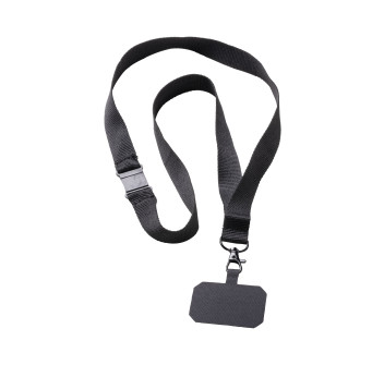 Nastro collo in poliestere con tag portacellulare
