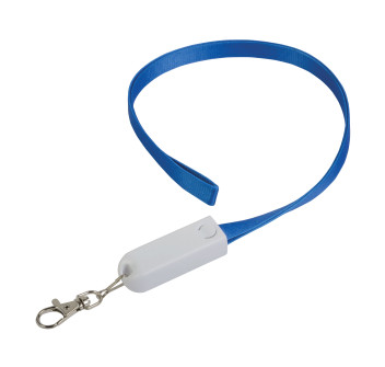 Nastro da collo con moschettone con funzione di cavo di ricarica con prese Micro-USB/Light