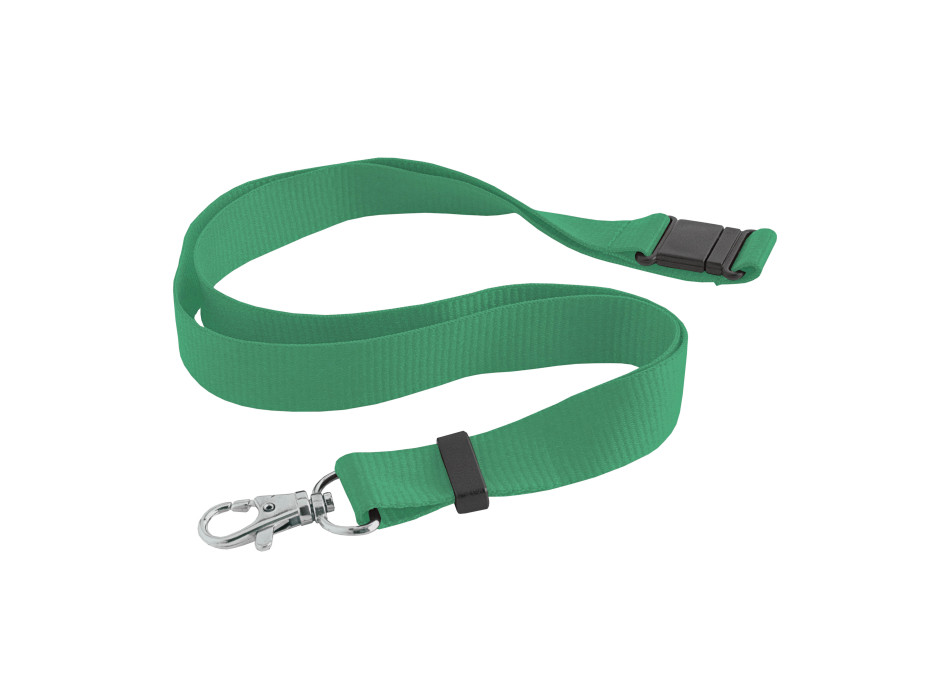 Nastro da collo con sgancio di sicurezza e moschettone