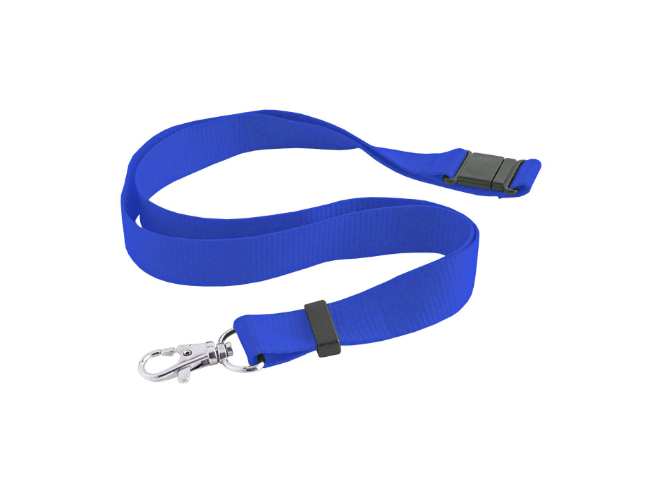 Nastro da collo con sgancio di sicurezza e moschettone