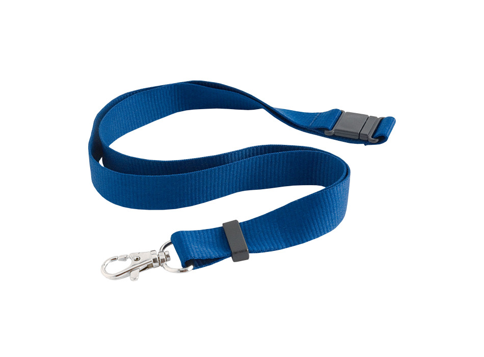 Nastro da collo con sgancio di sicurezza e moschettone