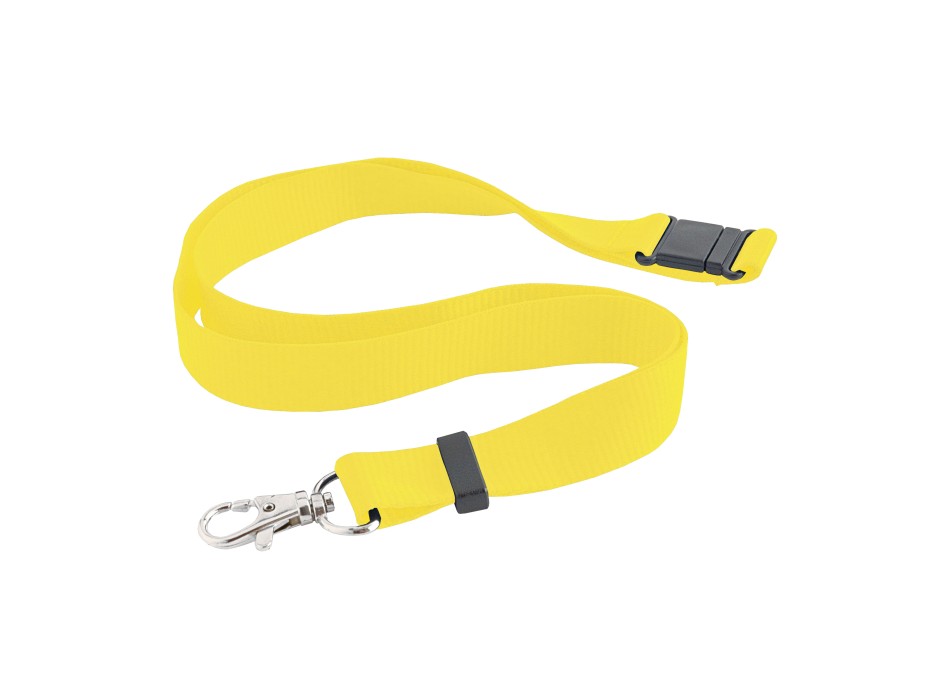 Nastro da collo con sgancio di sicurezza e moschettone