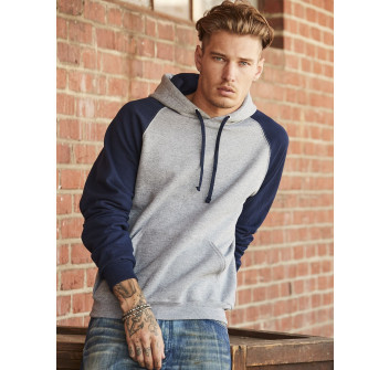 NuBlend Colour Block Raglan Hooded Sweatshirt