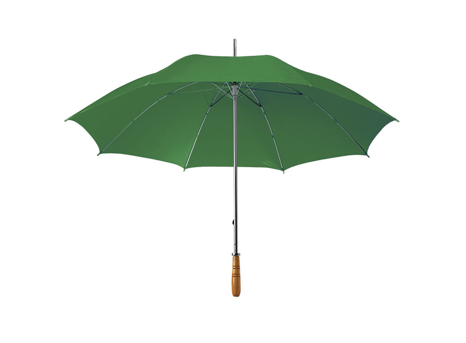 Ombrello Golf, con fusto in acciaio e manico dritto in legno