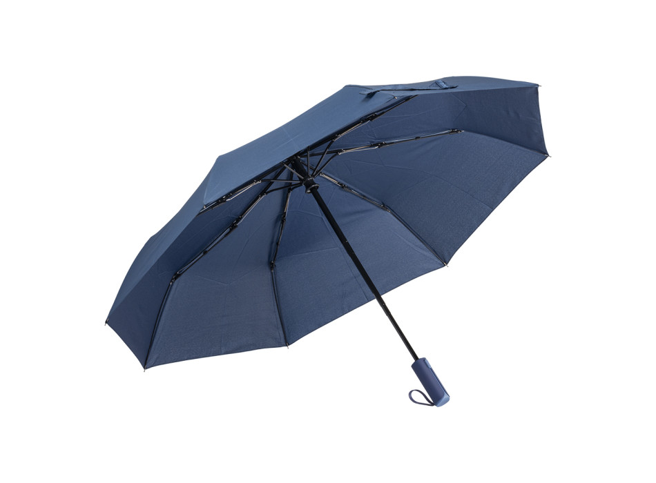 Ombrello pieghevole con apertura automatica in poliestere 190T, astuccio in tinta