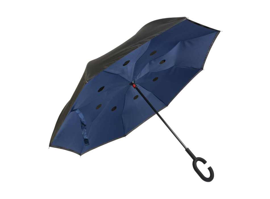 Ombrello  reversibile con  manico tondo  gommato Gheddi