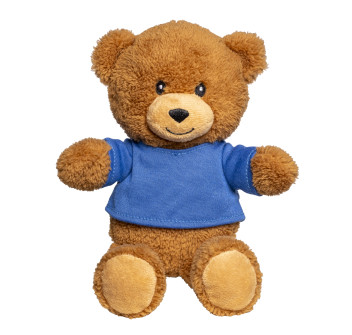 Orsetto peluche in poliestere con t-shirt personalizzabile