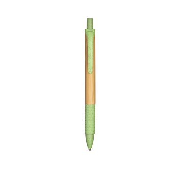 Penna a scatto  in bambù e in paglia di grano