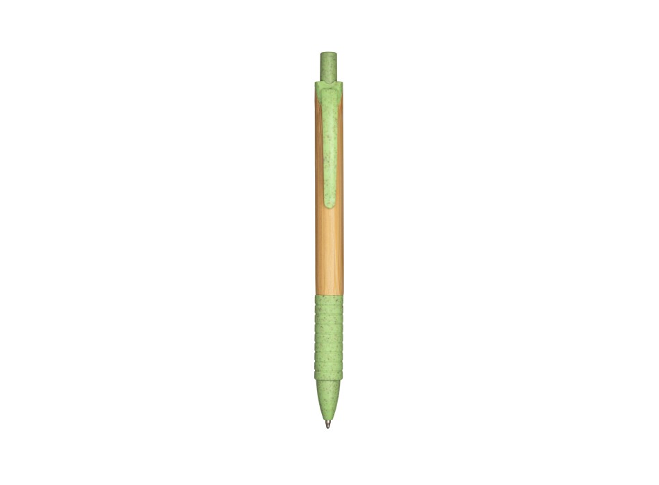 Penna a scatto  in bambù e in paglia di grano