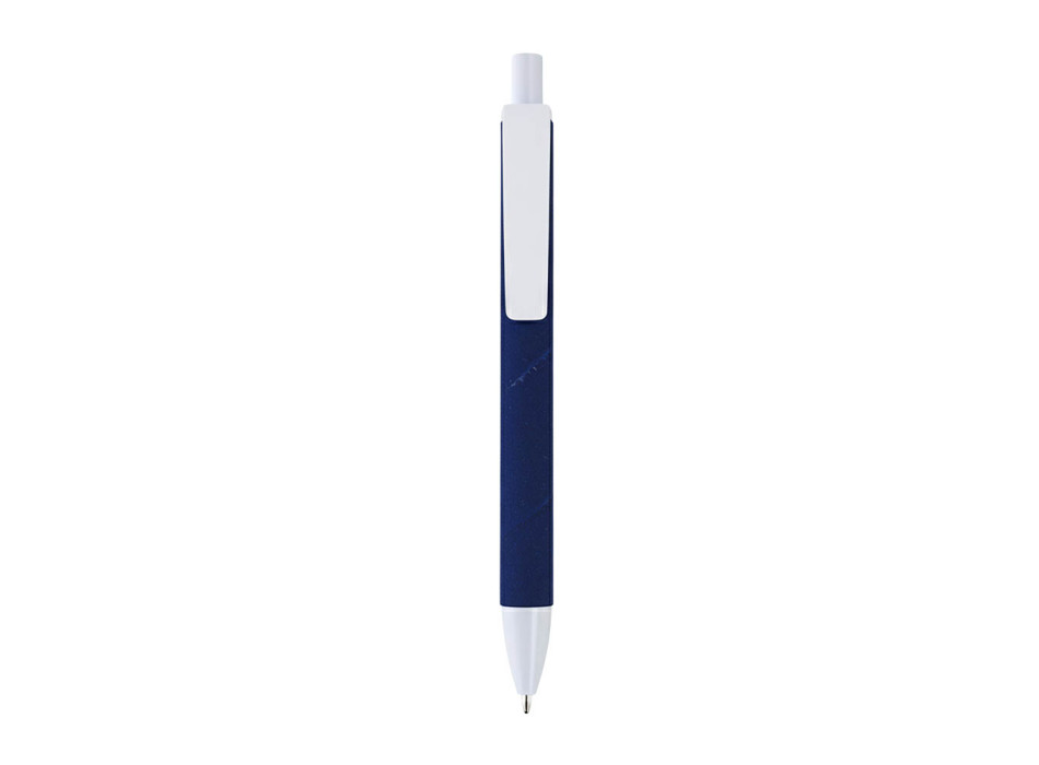 Penna a scatto in plastica. Fusto colorato effetto vellutato Gheddi
