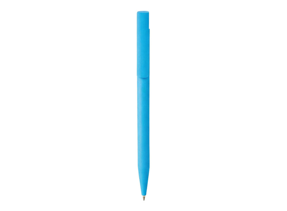 Penna a scatto in plastica. Inserto colorato metallizzato Gheddi