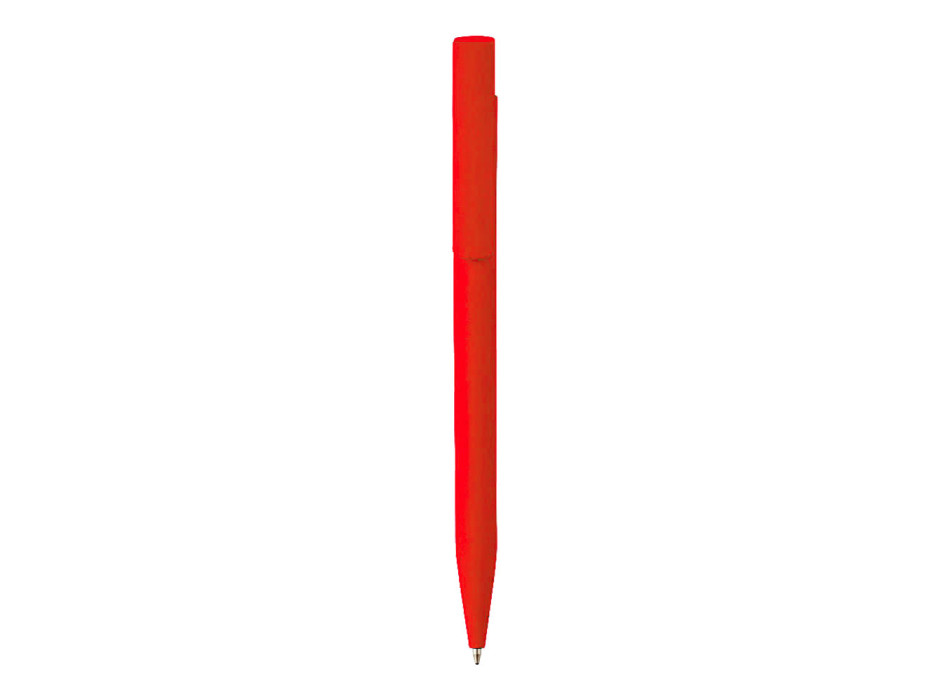 Penna a scatto in plastica. Inserto colorato metallizzato Gheddi