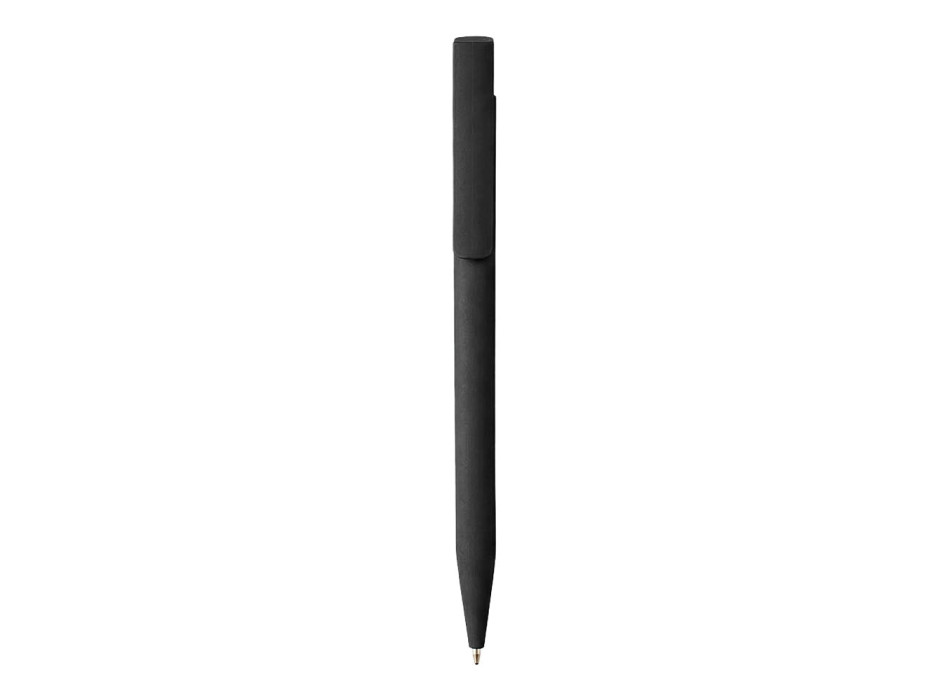 Penna a scatto in plastica. Inserto colorato metallizzato Gheddi
