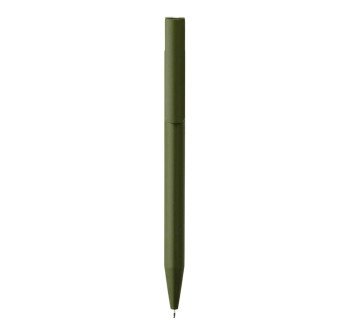Penna a scatto in plastica. Inserto colorato metallizzato Gheddi