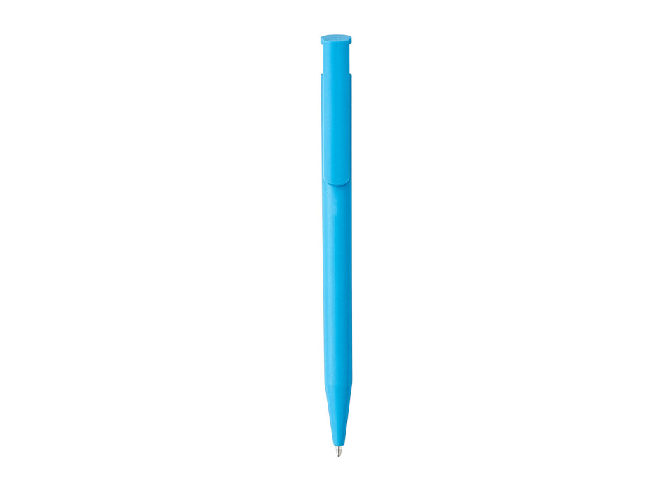 Penna a scatto in plastica. Inserto in bambù Gheddi
