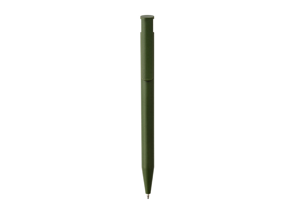 Penna a scatto in plastica. Inserto in bambù Gheddi