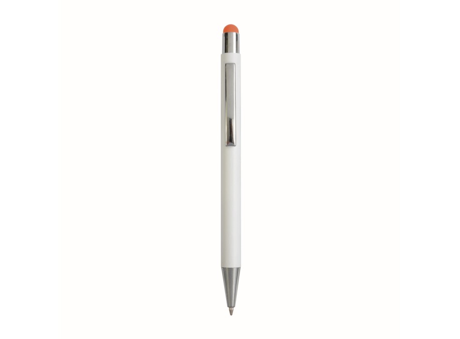 Penna  in alluminio. il logo inciso a laser diventa dello stesso colore del touch screen.