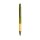 Penna a scatto in alluminio gommato con impugnatura in bambù e gommino touch