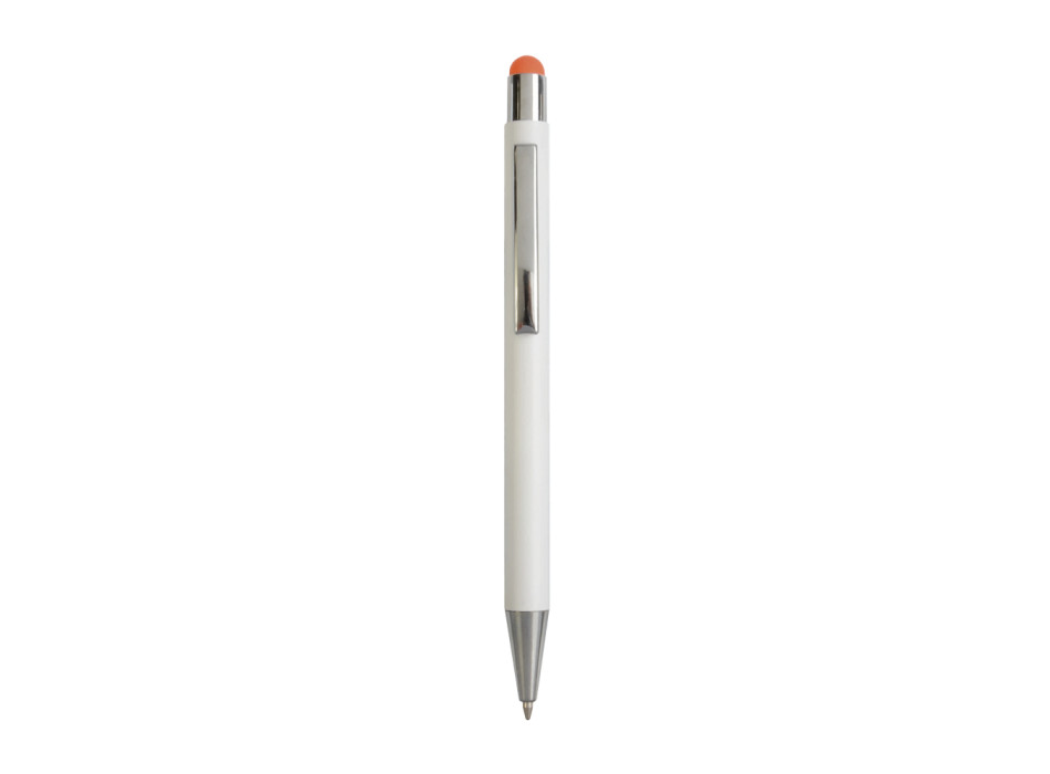 Penna  in alluminio. Il logo inciso a laser diventa dello stesso colore del touch screen. Gheddi
