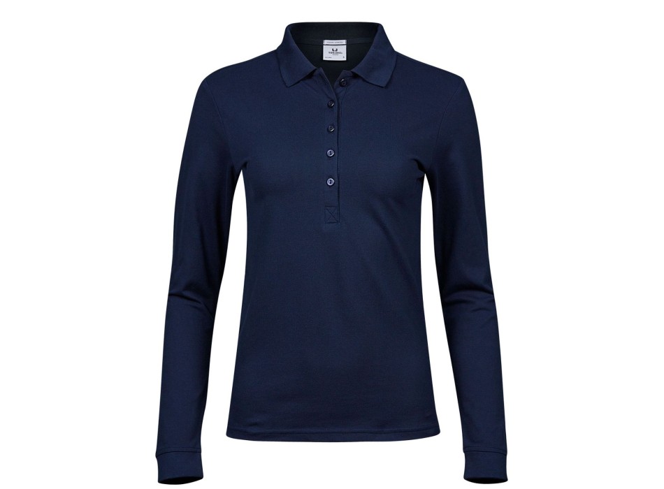 Ladies Luxury Stretch Long Sleeve Polo