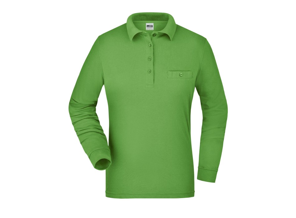Ladies' Workwear Polo Pocket Longsleeve