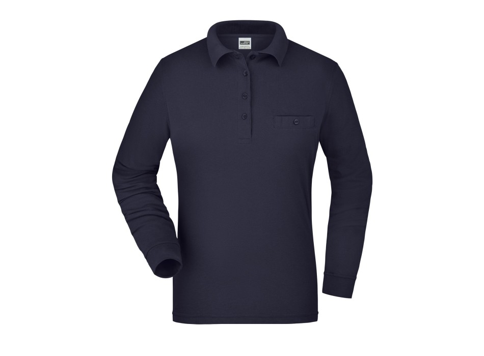 Ladies' Workwear Polo Pocket Longsleeve