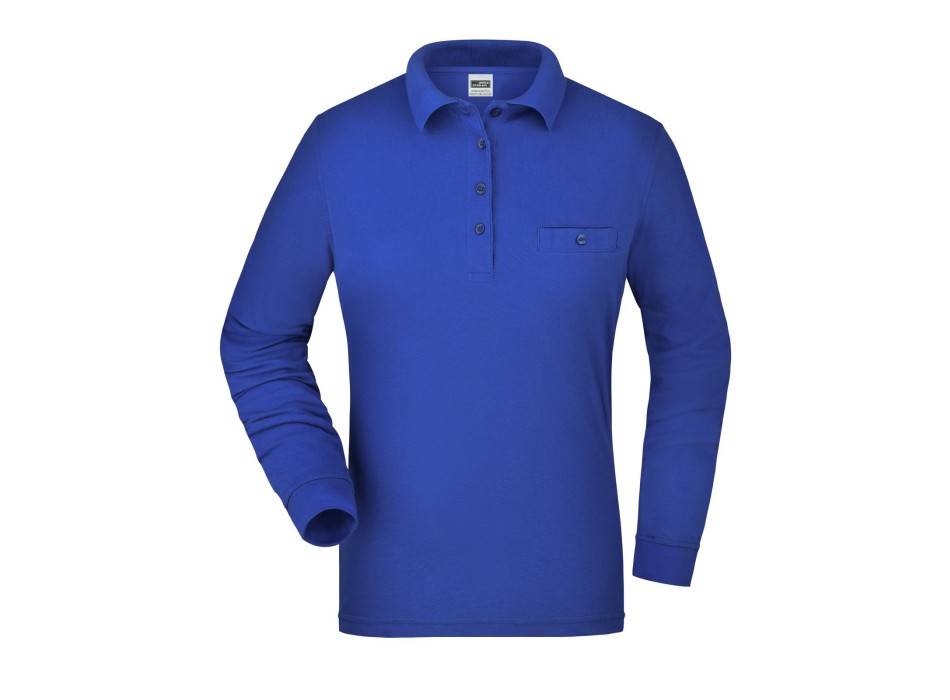 Ladies' Workwear Polo Pocket Longsleeve