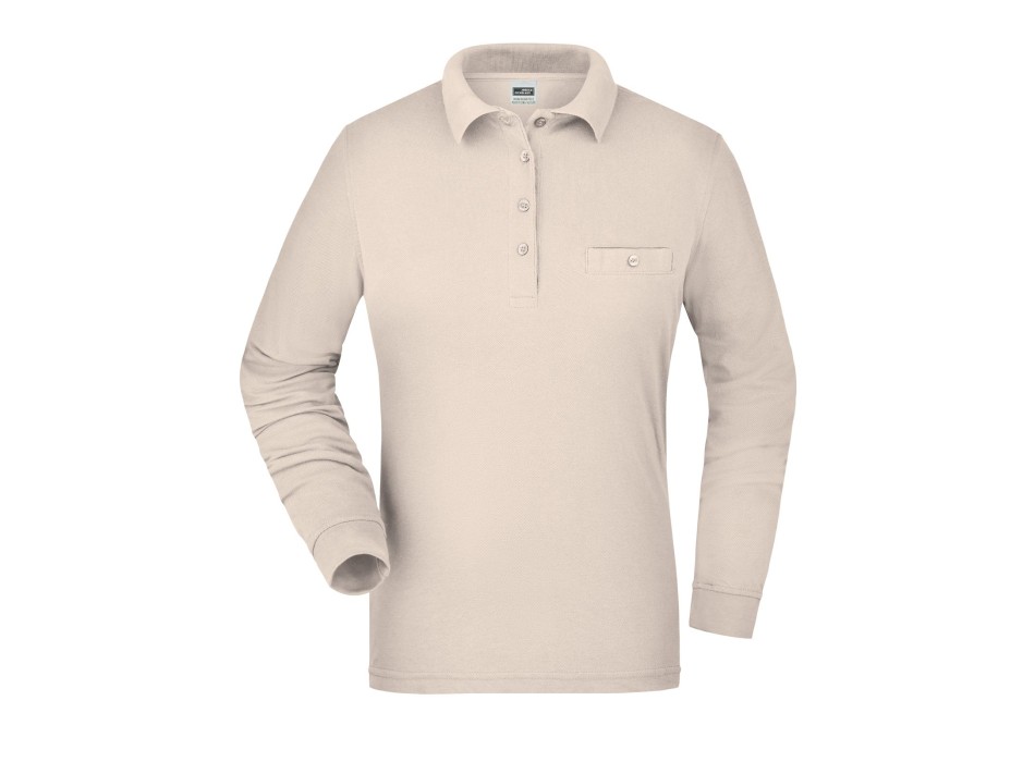 Ladies' Workwear Polo Pocket Longsleeve