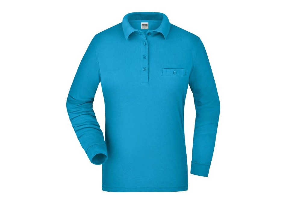 Ladies' Workwear Polo Pocket Longsleeve