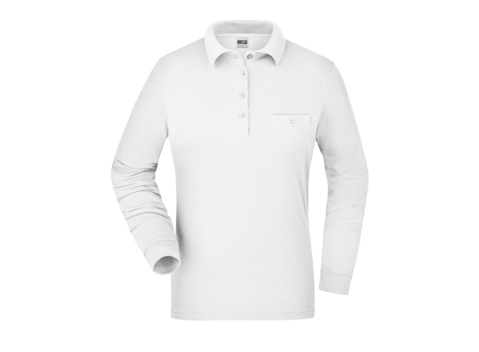 Ladies' Workwear Polo Pocket Longsleeve