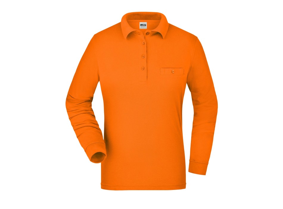 Ladies' Workwear Polo Pocket Longsleeve