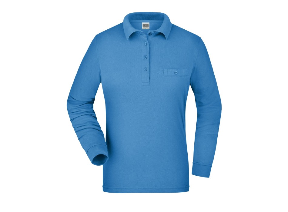 Ladies' Workwear Polo Pocket Longsleeve